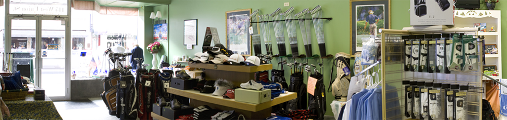 Randy's original golf shop in downtown Morganton